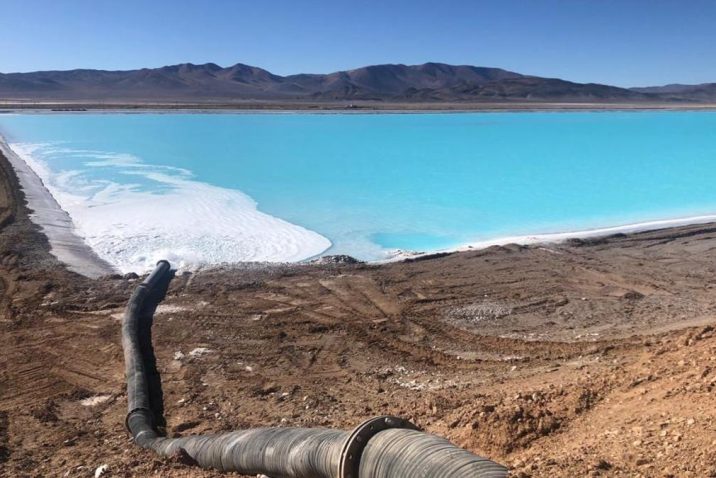 Agua en el litio