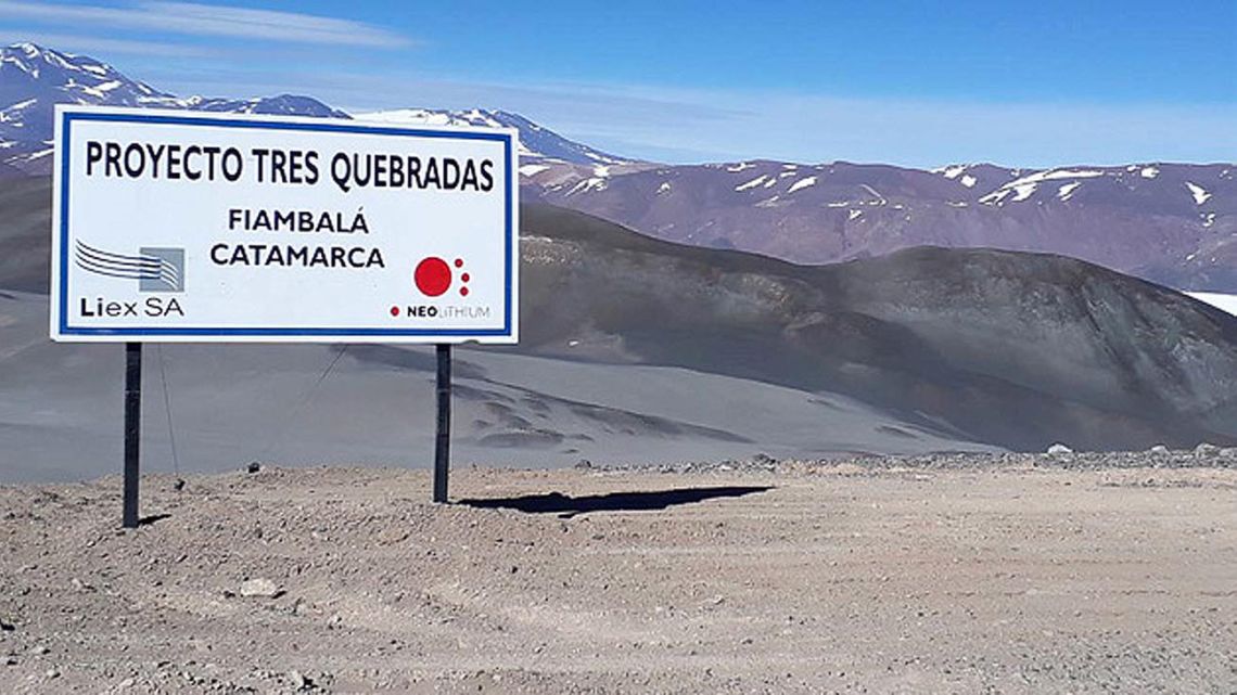 proyecto Tres Quebradas en Catamarca