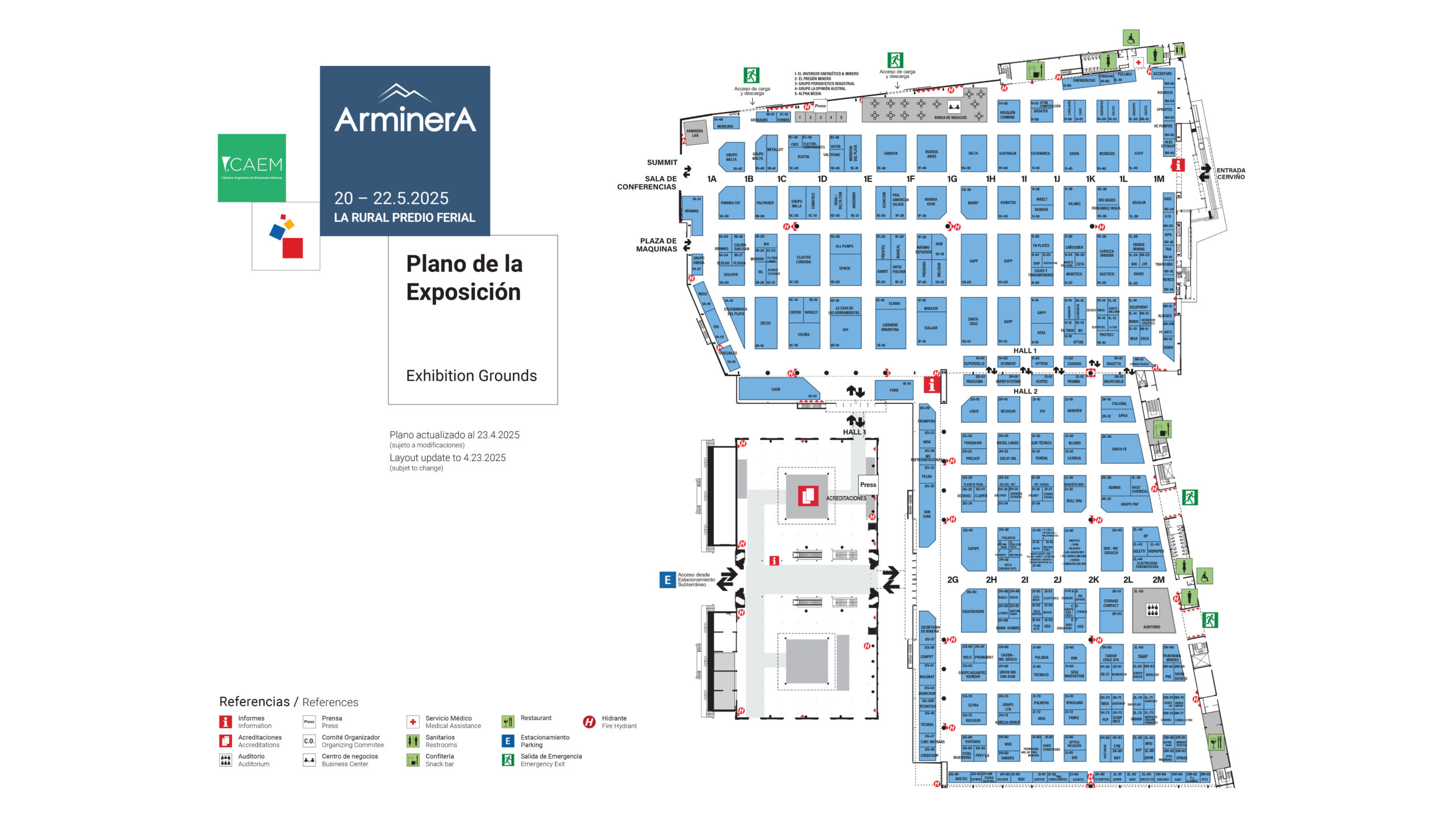 Plano de la exposición Arminera 2025