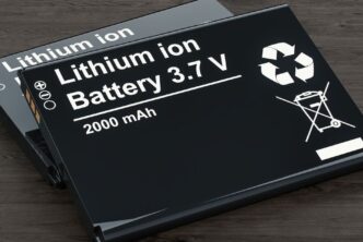 Batería de litio tipo LFP sobre fondo tecnológico, símbolo del avance en métodos electroquímicos para su reciclaje sostenible.