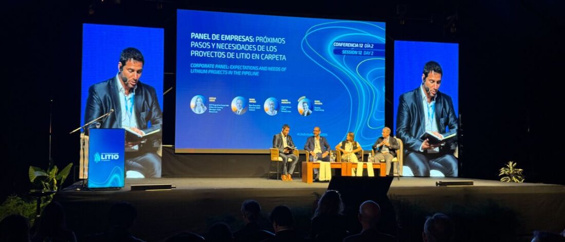 Panel empresarial de Litio en Sudamérica 2026 sobre los próximos pasos y necesidades de los proyectos de litio previstos en Argentina y la región.