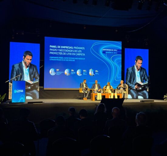 Panel empresarial de Litio en Sudamérica 2026 sobre los próximos pasos y necesidades de los proyectos de litio previstos en Argentina y la región.